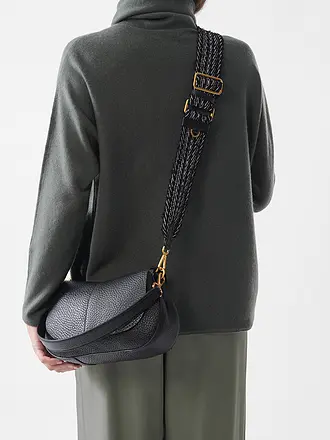 GIANNI CHIARINI | Ledertasche - Umhängetasche HELENA ROUND | schwarz